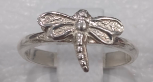 anillo plata 950 libelula