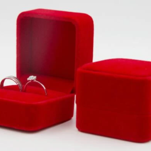 caja de pana rojo boda